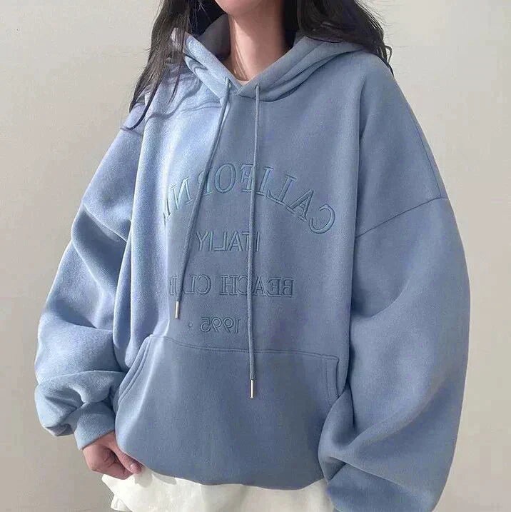 Drune | Oversized Damen Hoodie Mit Stickerei