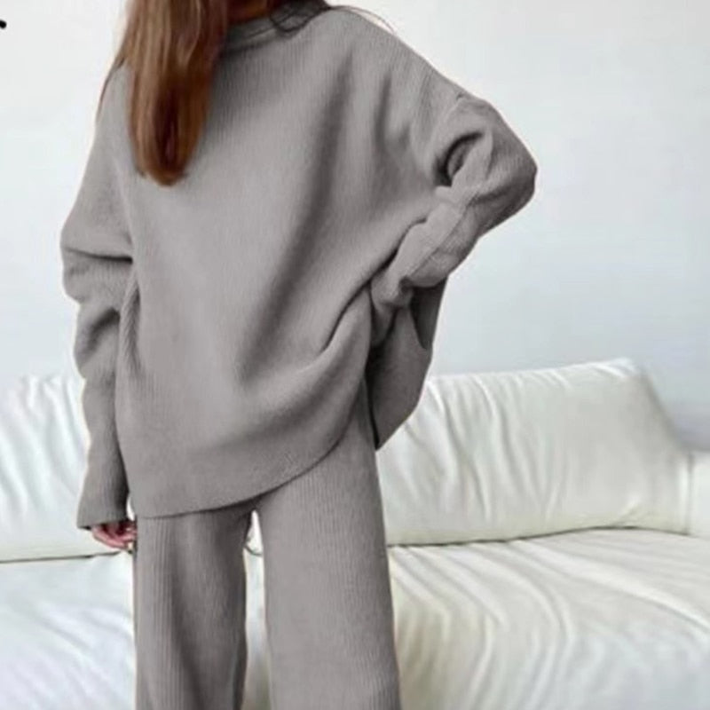 Drune | teilige gestrickte Loungewear-Set - stilvolle Damen-Hausmode