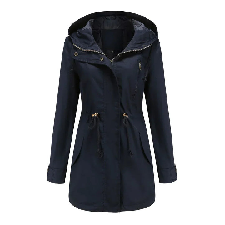 Drune | Damen Elegante Wasserdichte Regenjacke Für Outdoor Aktivitäten