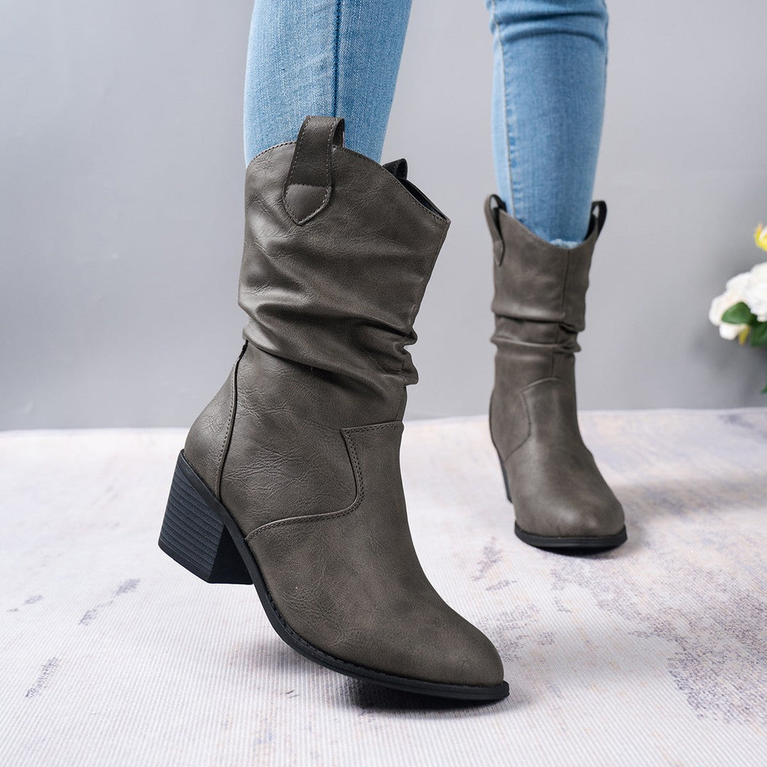 Drune | Moderner Damenstiefel mit Schnürung