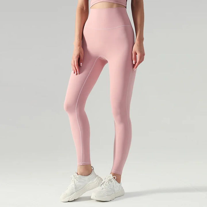 Drune | Emily Sportswear Naked Hochtaillierte Tight Yoga Hosen Doppelseitig Gebürstet Pfirsich Po-Hebende Lauf Sport Fitness Leggings