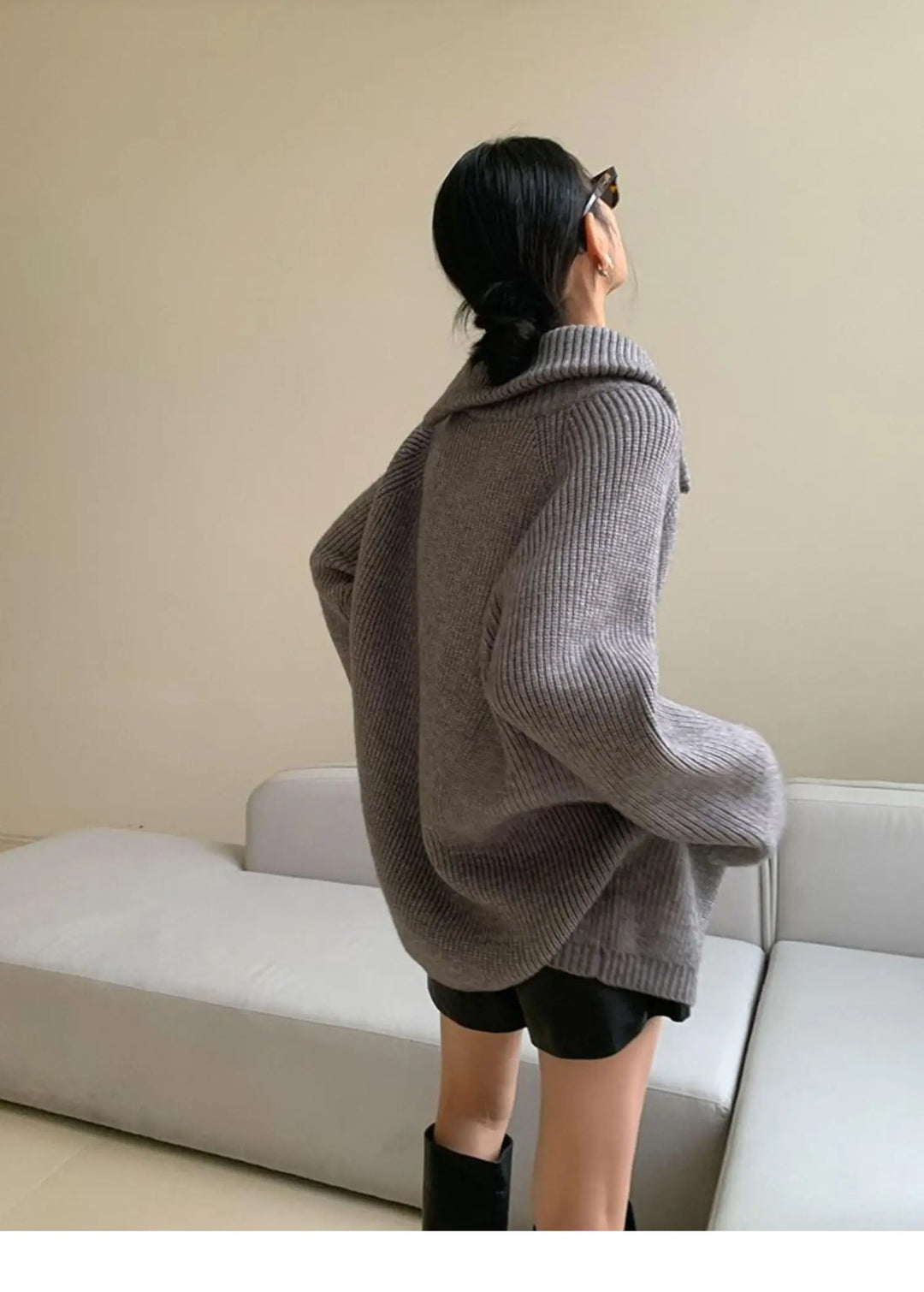 Drune | Pullover mit Stehkragen
