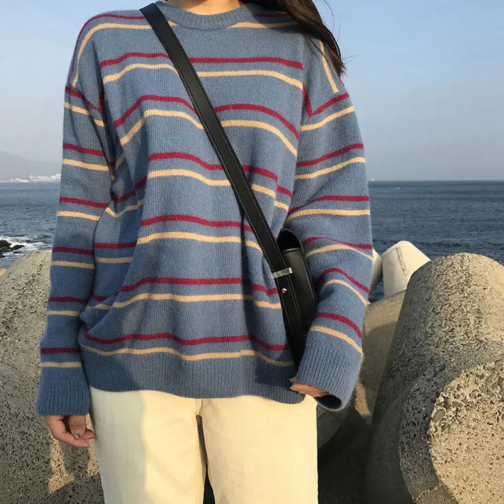 Drune | Strickpullover mit Rundhalsausschnitt