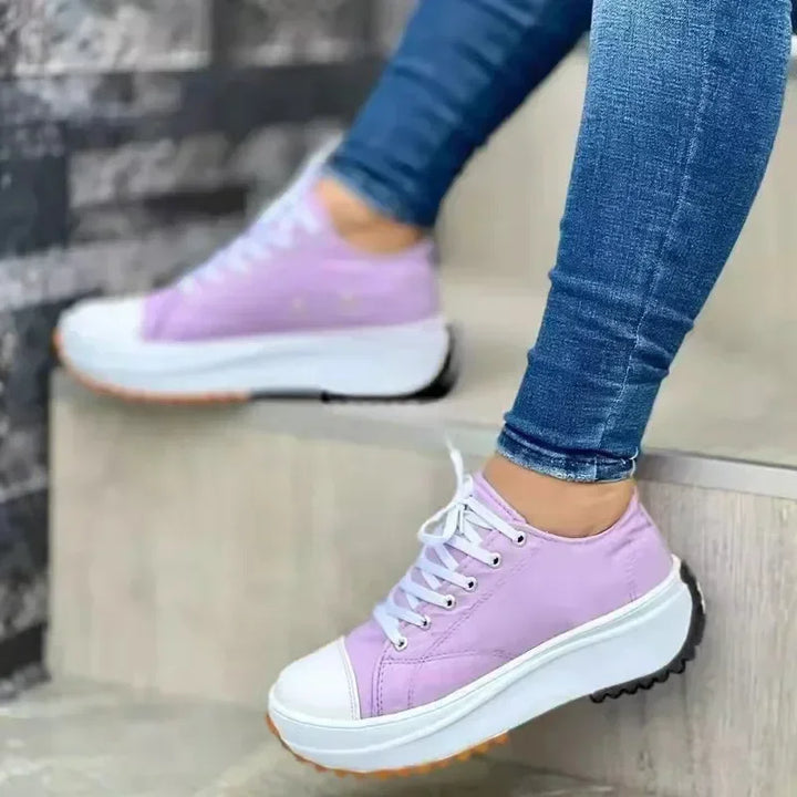 Drune | Canvas Sneakers Lässige Schnürschuhe