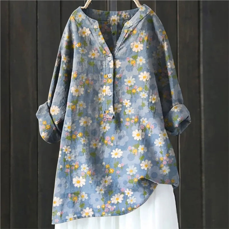 Drune | Langarmbluse Mit Blumenmuster