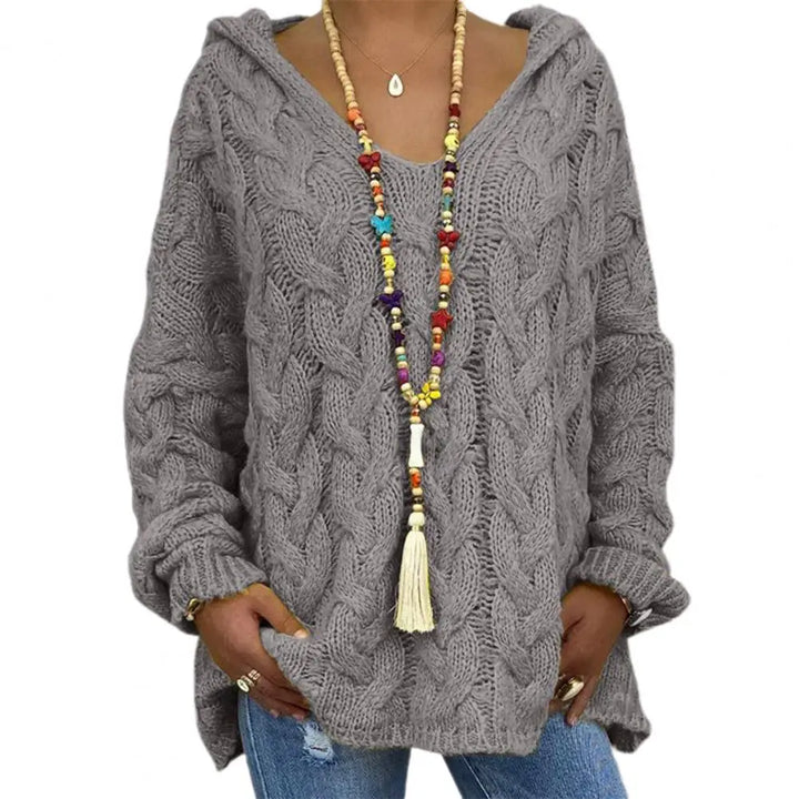 Drune | Stilvoller V-Ausschnitt Kapuzenpullover für Einen Lässigen Look