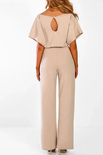 Drune | Eleganter Jumpsuit mit weitem Bein und Taillengürtel