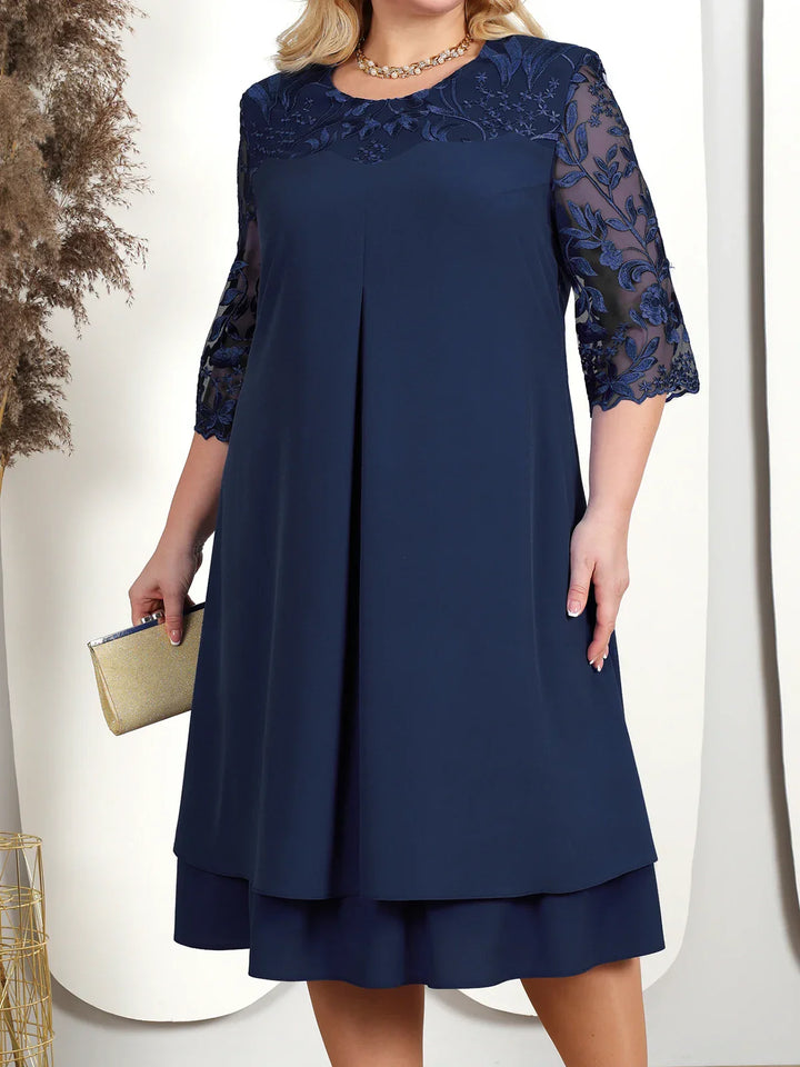 Drune | Elegantes Besticktes Abendkleid für Frauen