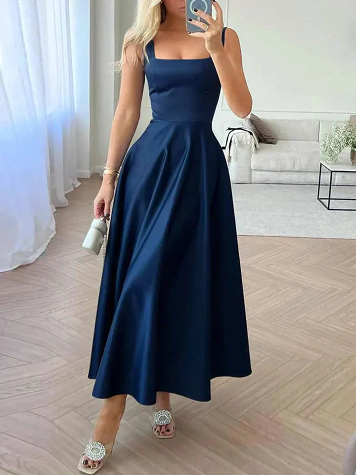 Drune | Modernes Ärmelloses Maxikleid Mit Hoher Taille Für Frauen