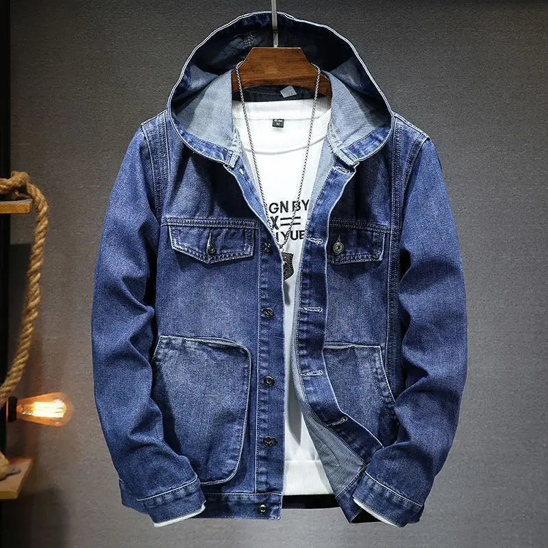 Drune | Kapuzen Denimjacke