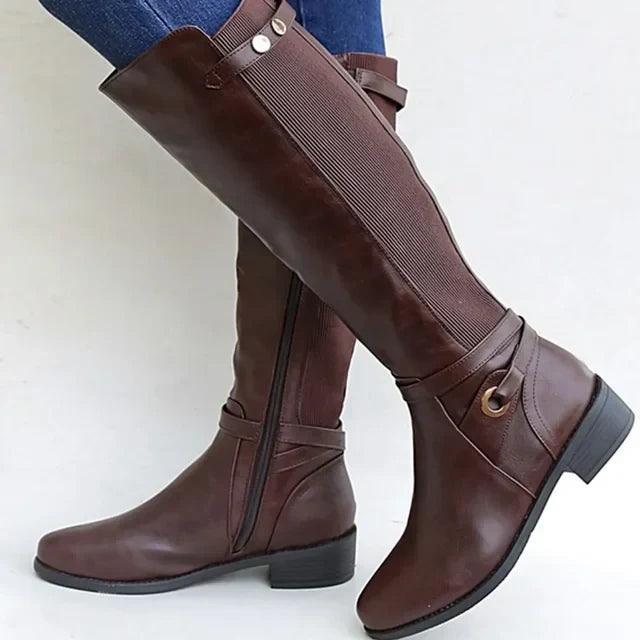 Drune | Lederstiefel mit dicken Absätzen für zusätzlichen Halt