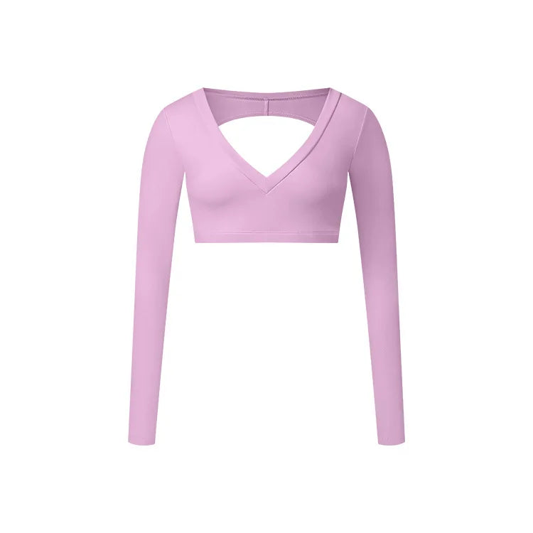 Drune | Sporttop mit langen Ärmeln und V-Ausschnitt für Damen