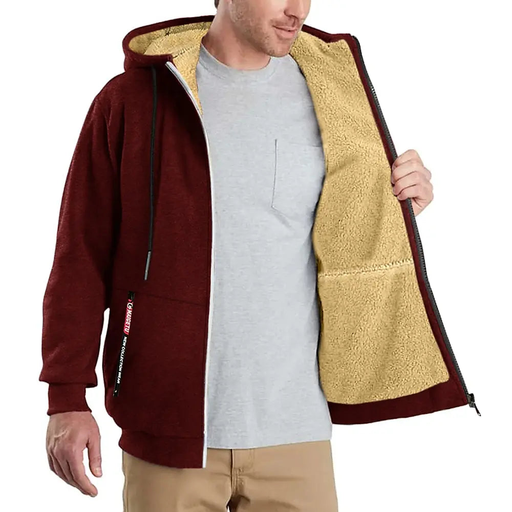 Drune | Warme Winterjacke für Männer mit Kapuze Bequeme Outdoorjacke