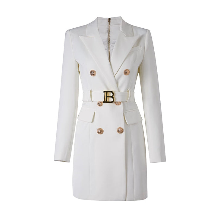 Drune | Lange Jacke Frauen - Zeitlose Eleganz & Schmeichelhafte Passform