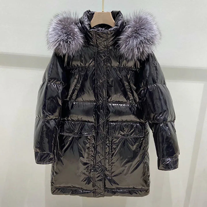 Drune | Oversize-Parka mit Kapuze aus Kunstpelz für Frauen