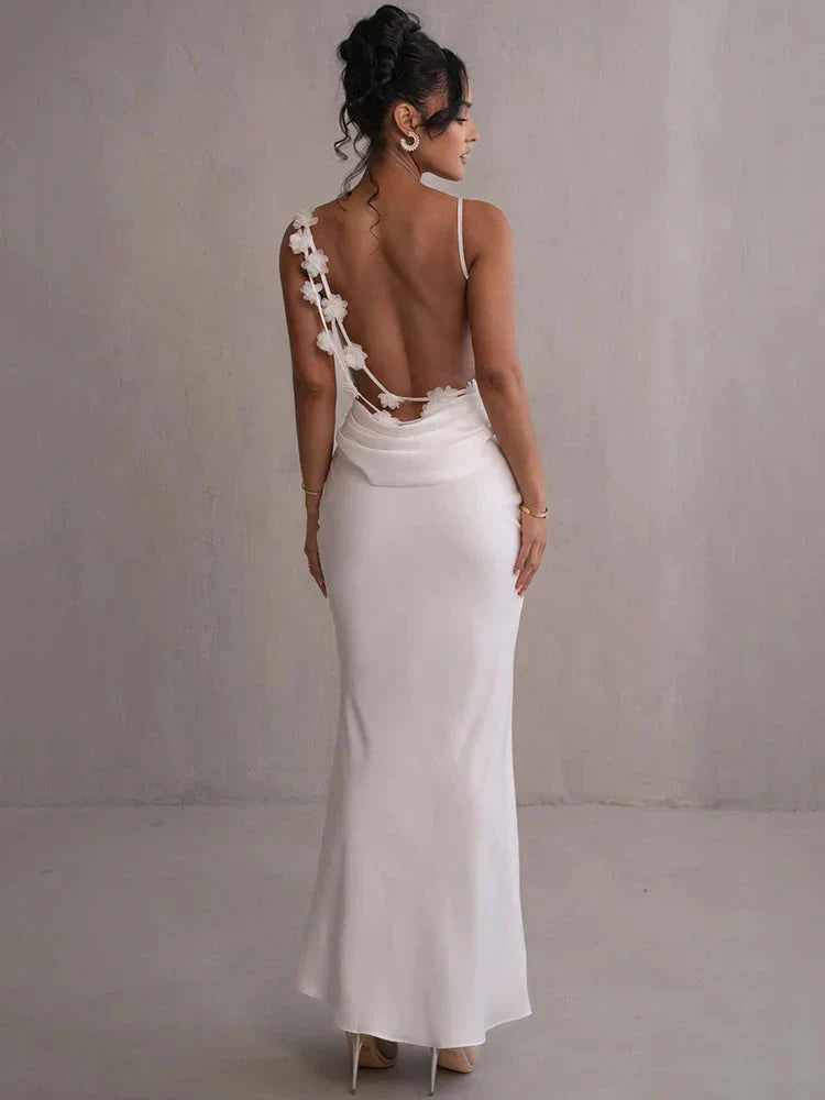 Drune | Satin Blumenkleid Stil