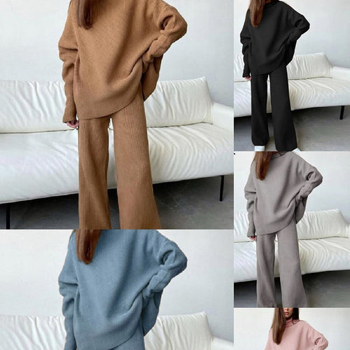 Drune | teilige gestrickte Loungewear-Set - stilvolle Damen-Hausmode