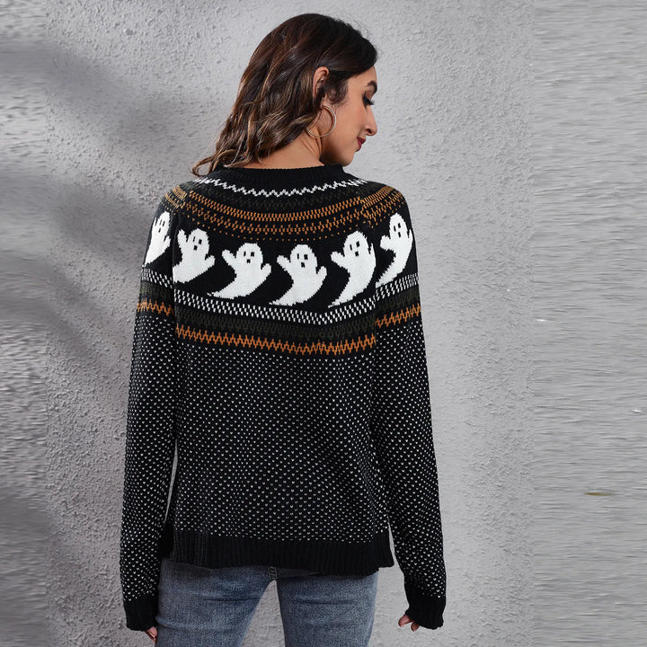 Drune | Halloween Geist Weinlese Damen Pullover