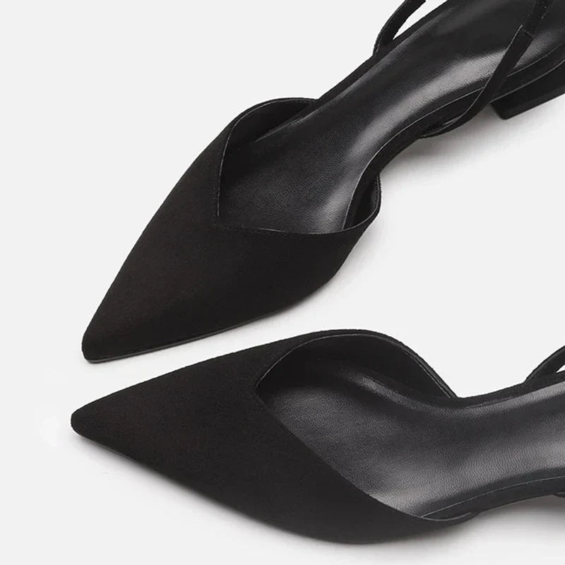 Drune | Spitz Zulaufende Absätze Slingback Stil