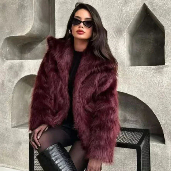 Drune | Elegante Kunstfell Winterjacke für Damen