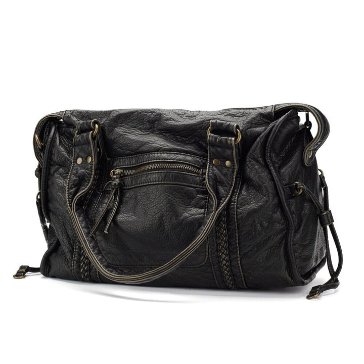 Drune | Schwarze Handtasche Für Schule – Praktisch Und Stilvoll