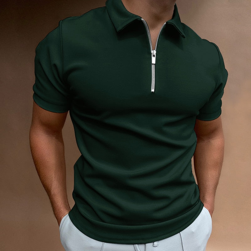 Drune | Zip-Up Polo-Shirt