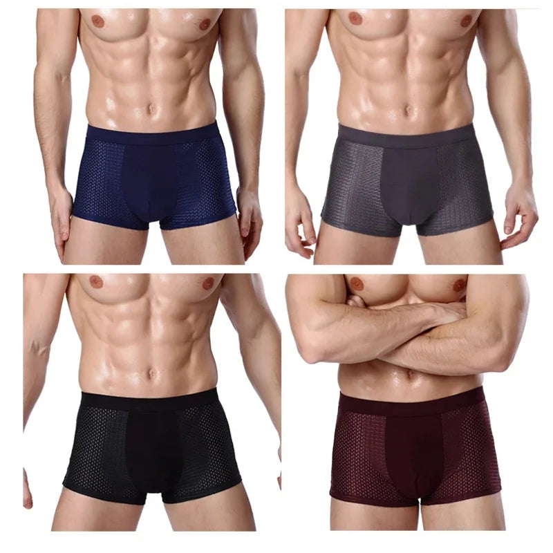 Drune | Atmungsaktive Herren Boxershorts Aus Bambusfaser 4er Pack