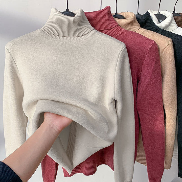 Drune | Eleganter langer schwarzer Feder-Mantel für Damen im Winter