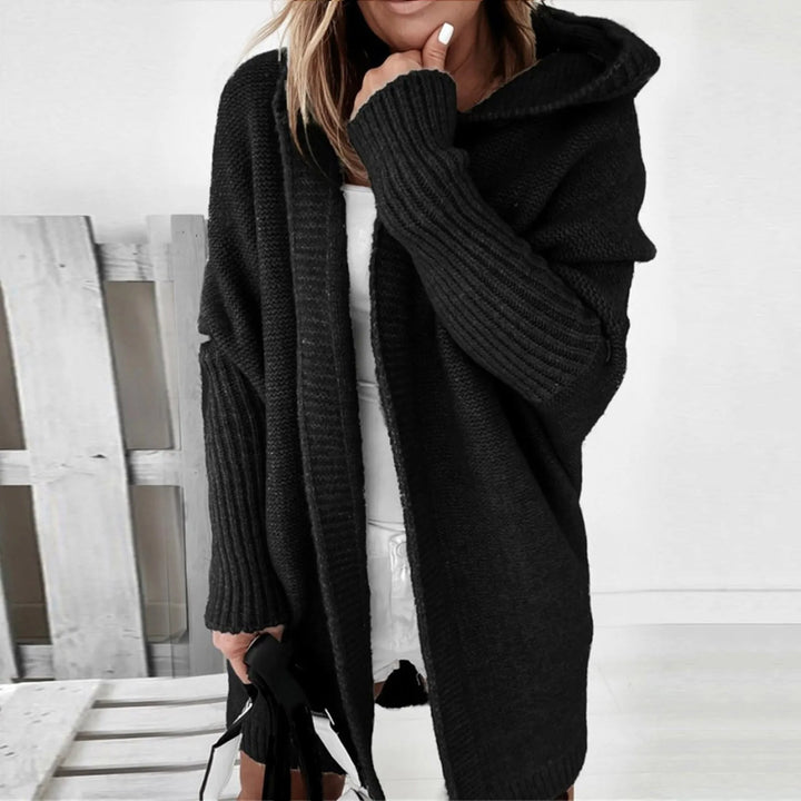 Drune | Oversized Strickmantel mit Kapuze - Cozyfit