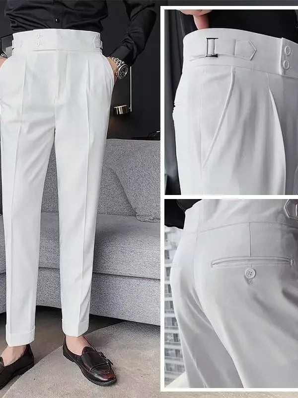 Drune | Chic Hochtaillierte Chinohose