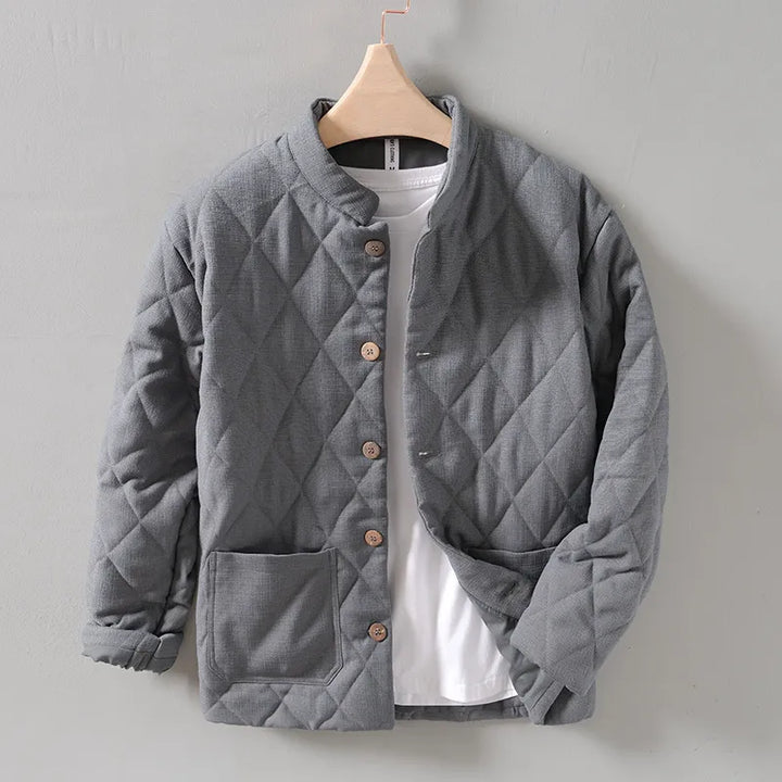 Drune | Sommerjacke Herren mit Knöpfen und rautenförmiger Steppung