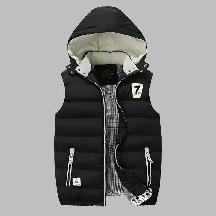 Drune | Bequeme Wattierte Kapuzenjacke mit Reißverschluss und Taschen