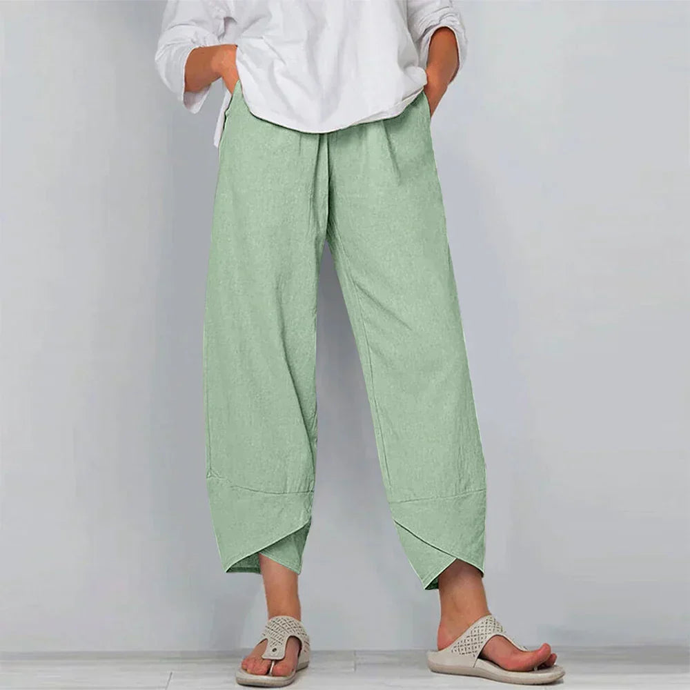 Drune | Baumwoll-Leinen-Hosen für Damen