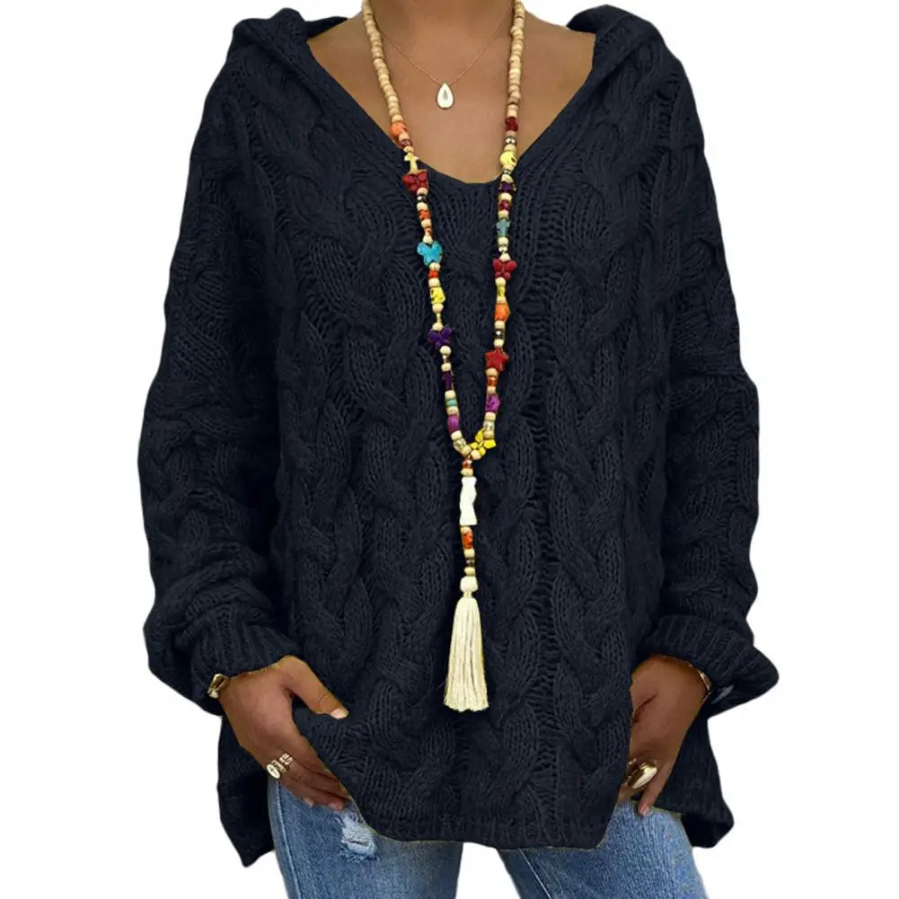 Drune | Stilvoller V-Ausschnitt Kapuzenpullover für Einen Lässigen Look