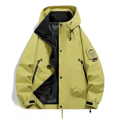 Drune | Unisex Winter Skijacke - Halb Reißverschluss Mit Kapuze