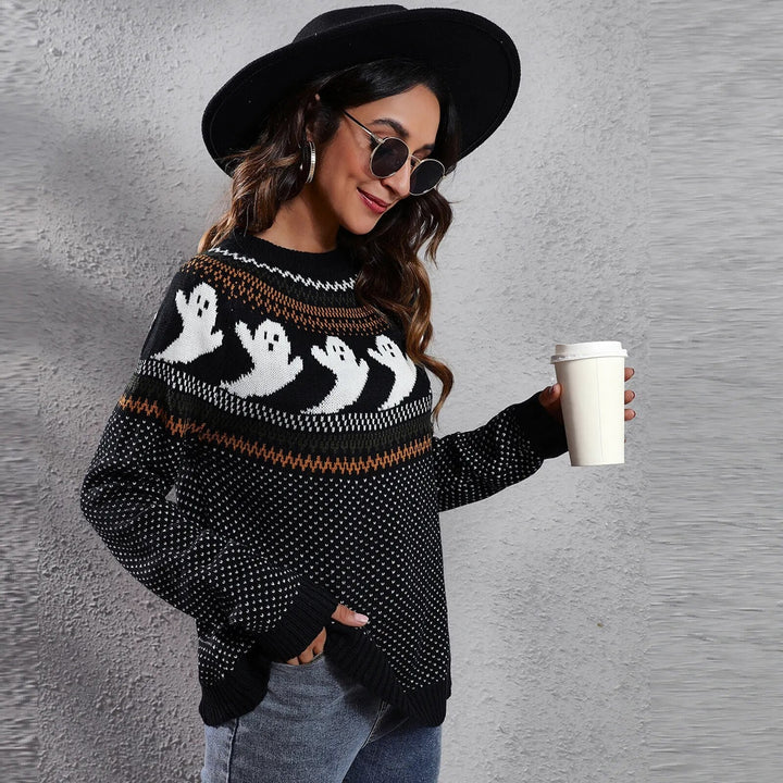 Drune | Halloween Geist Weinlese Damen Pullover