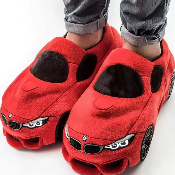 Damen Pantoffeln mit Auto-Inspiriertem Design & Rutschfester Sohle | Drune