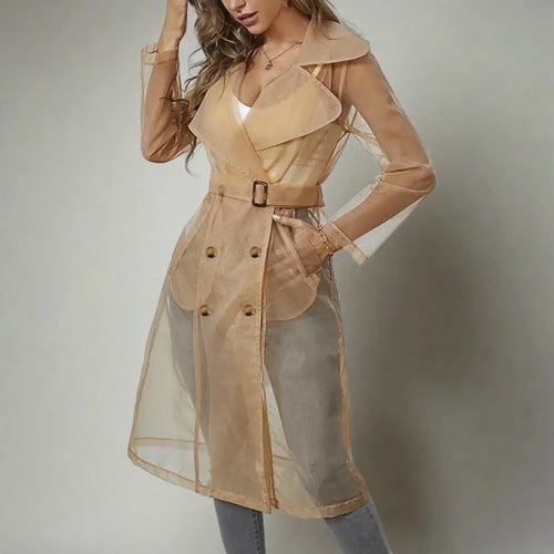 Drune | Durchsichtiger Trenchcoat
