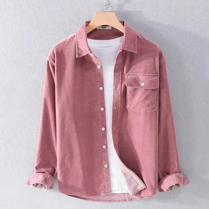 Drune | Langarm Overshirt Aus Weichem Denim