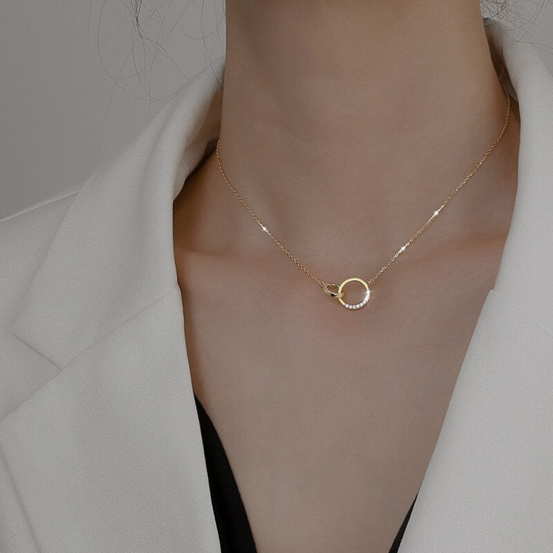 Drune Schillernde Silber-Schönheit | Damen Eleganter Zirkonia-Anhänger aus 925er Sterling Silber
