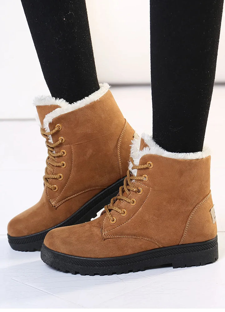 Drune | Winterstiefel - Gefütterte Schnürboots mit Warmfutter & rutschfester Sohle