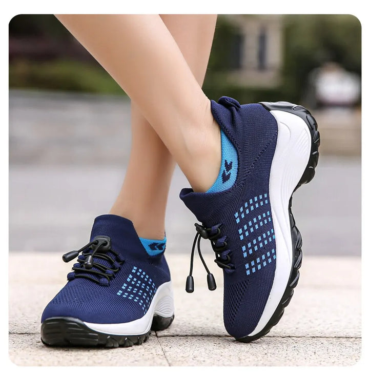 Drune - Atmungsaktive Slip-On-Sportschuhe zum Gehen für Damen | Leichte Slip-On-Wander-Sneaker aus Mesh für Damen