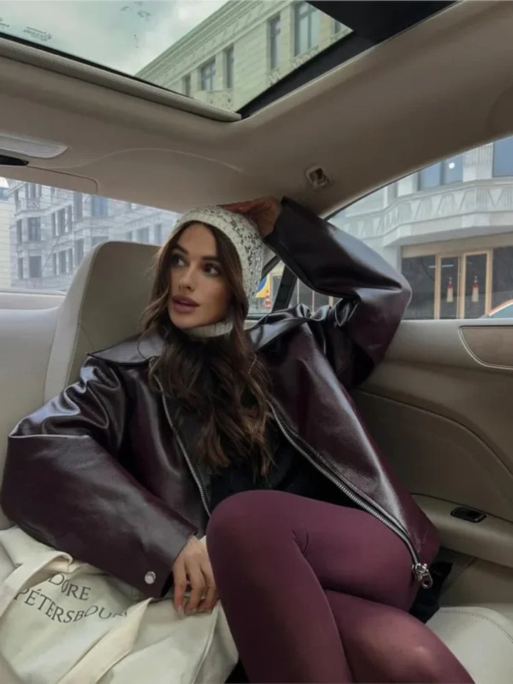 Drune | Trendige Lederjacke für Frauen