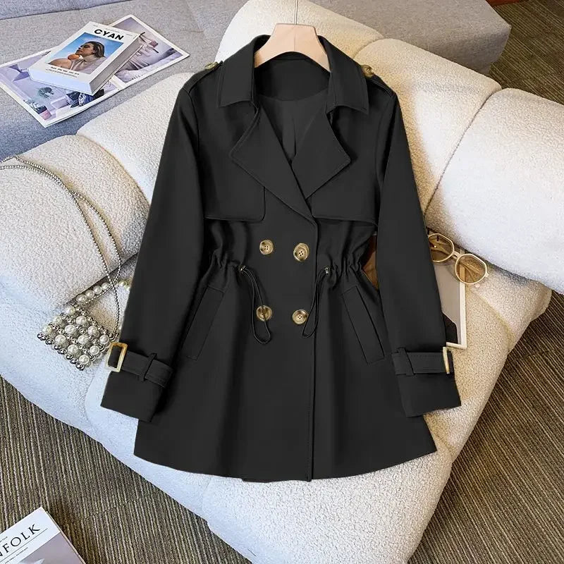 Drune | Eleganter, Mittellanger Trenchcoat Für Damen