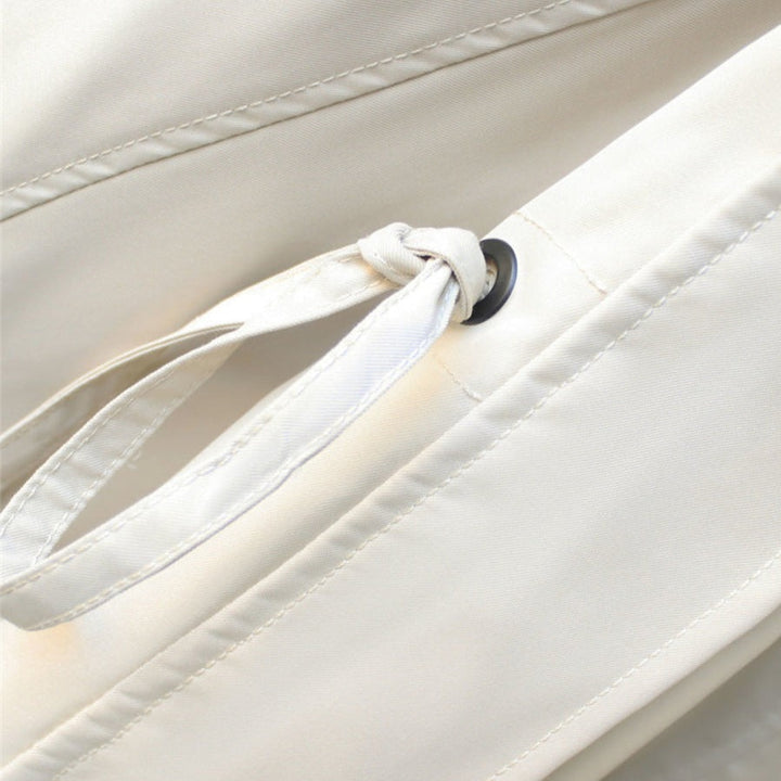 Drune | Kurze Trenchcoat Drapierter Kragen