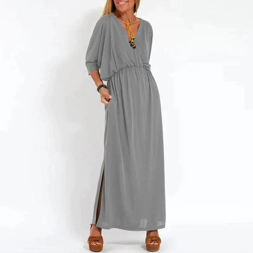 Vintage-Kleid | Mit seitlichem Schlitz in hoher Taille