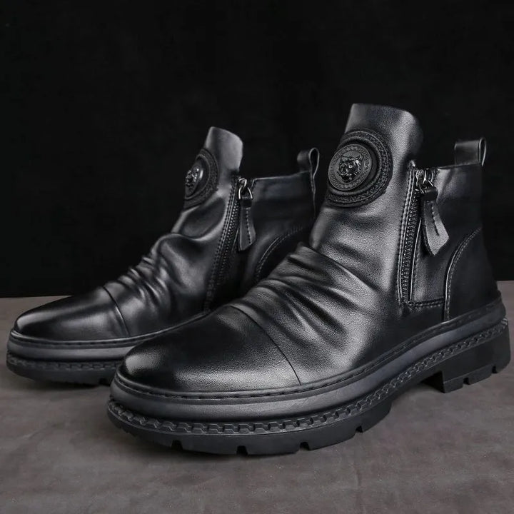 Herren Lederstiefel Drune