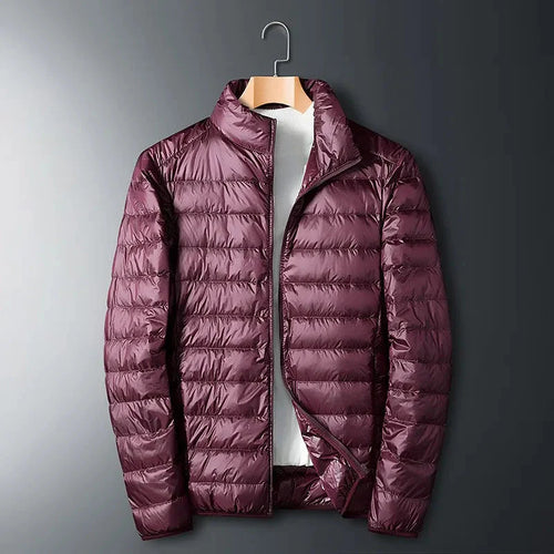 Drune | Herren Winter Steppjacke mit hohem Kragen und Reißverschluss Design