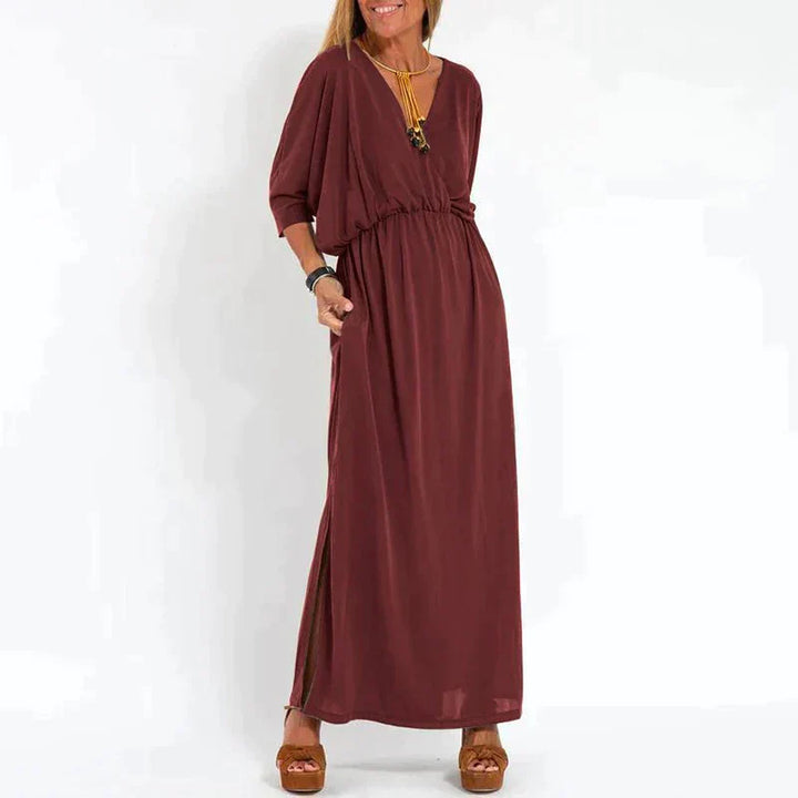 Drune | Elegantes Boho-Maxikleid mit Taillenband