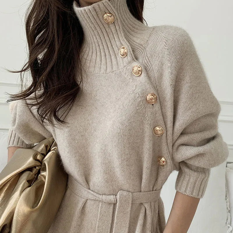 Drune | Kleid mit Rollkragen
